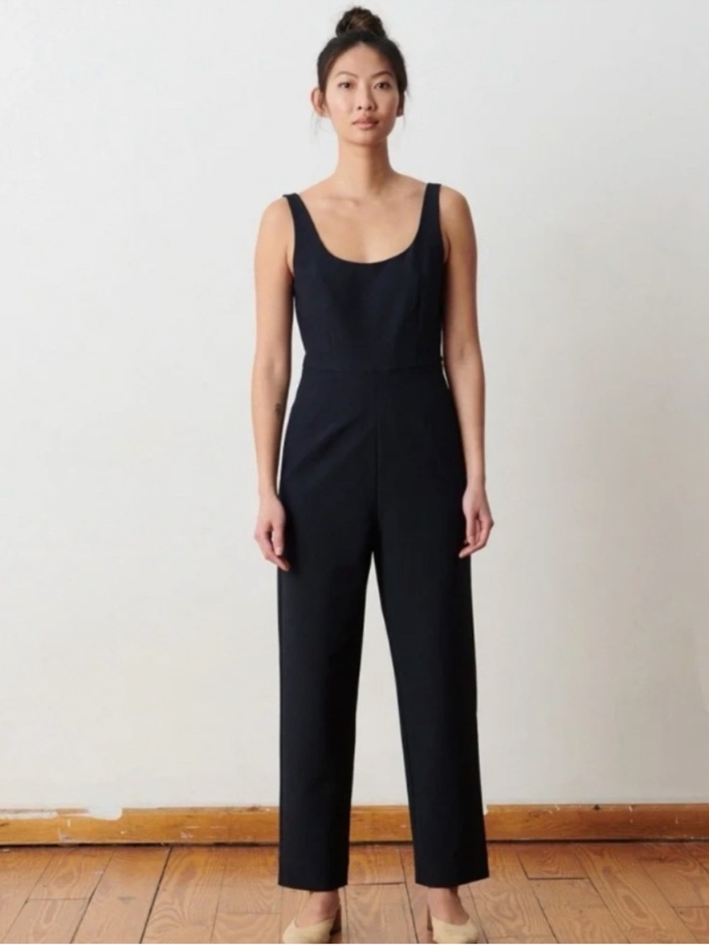 Aday Powersuit Jumpsuit Black Women's Size XS preppy chic loungewear utility